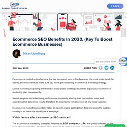 Ecommerce SEO Benefits in 2020. (Key To Boost Ecommerce Businesses)