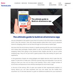 How to Build an eCommerce App: Game Changing Guidelines