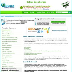 Exemple Cahier Des Charges Ecommerce Création Site Web E-commerc