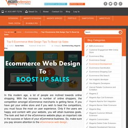 Top 5 Ecommerce Web Design Tips To Boost Up Sales - blog