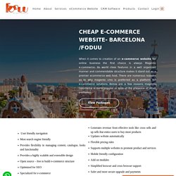 Magento ecommerce design and development in Barcelona