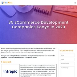 35 eCommerce Development Companies Kenya in 2020