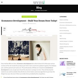 Ecommerce Development – Build Your Dream Store Today! - Blog