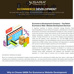 Ecommerce Development Company - Ecommerce Web