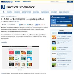 11 Sites for Ecommerce Design Inspiration