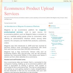 An Introduction to Magento Ecommerce Platform