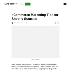 eCommerce Marketing Tips for Shopify Success