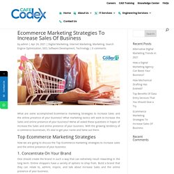 Best Ecommerce Marketing Strategies To Increase Business Sales