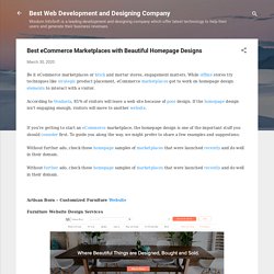 Best eCommerce Marketplaces with Beautiful Homepage Designs