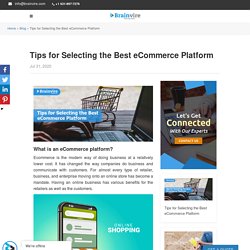 How to Select Best eCommerce Platform