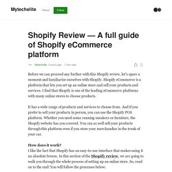 Shopify Review — A full guide of Shopify eCommerce platform
