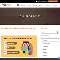 Best eCommerce Platforms available in the Market