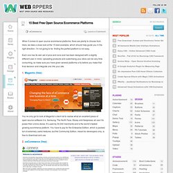 15 Best Free Open Source Ecommerce Platforms