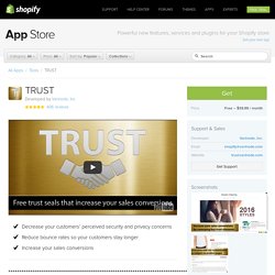 TRUST – Ecommerce Plugins for Online Stores – Shopify App Store
