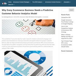 Why Every Ecommerce Business Needs a Predictive Customer Behavior Analytics Model - eZdia