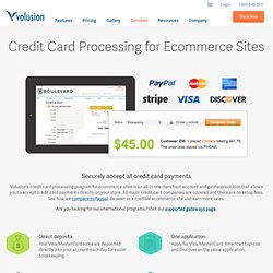 Ecommerce Credit Card Processing by Volusion