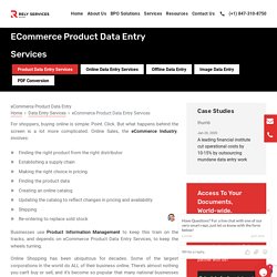 eCommerce Product Data Entry Services