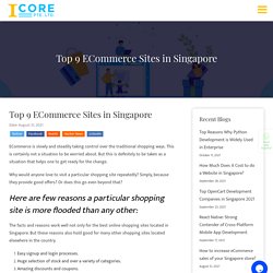Top 9 ECommerce Sites in Singapore