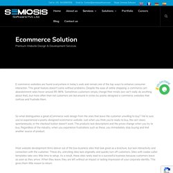 Ecommerce Solutions - SEMIOSIS SOFTWARE PRIVATE LIMITED