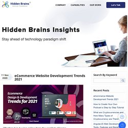 Latest eCommerce Website Development Trends 2021