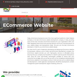 eCommerce Website Design & Development Company India