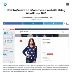 How to Create an eCommerce Website Using WordPress 2018