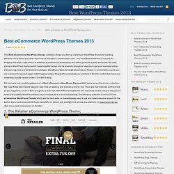 10 Best eCommerce wordpress themes 2012 (June)