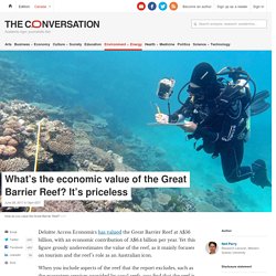 *****Ecosystem services: Putting a price on the Great Barrier Reef