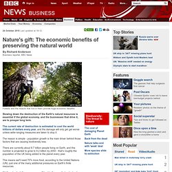 Nature's gift: The economic benefits of preserving the natural world