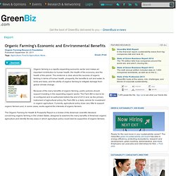 Organic Farming's Economic and Environmental Benefits