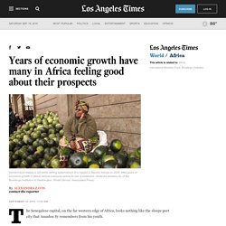 Years of economic growth have many in Africa feeling good about their prospects