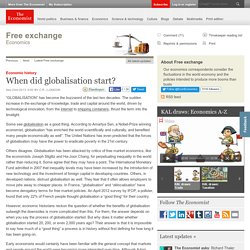 Economic history: When did globalisation start?