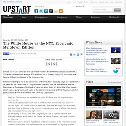The White House vs the NYT, Economic Meltdown Edition - Finance