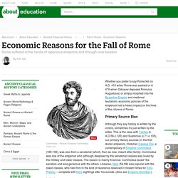 Economic Reasons for the Fall of Rome