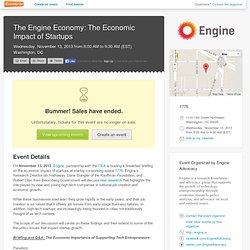 The Engine Economy: The Economic Impact of Startups