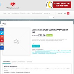 Economic Survey Summary by Vision IAS