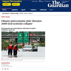 Climate and economic risks 'threaten 2008-style systemic collapse'
