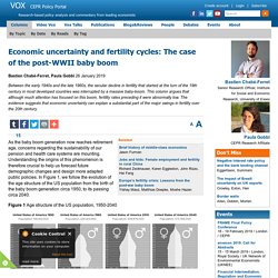 The post-WWII baby boom: fertility cycles and economic uncertainty