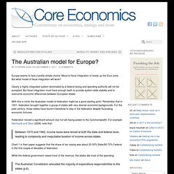 The Australian model for Europe?