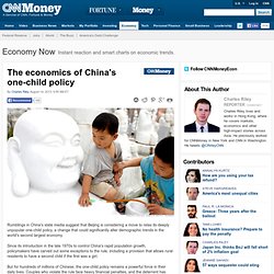 The economics of China's one-child policy
