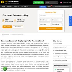 Economics Coursework Help: Economics Coursework Writing Services in UK