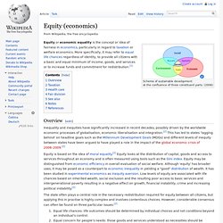 Equity (economics)
