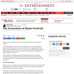 The Economics of Music Festivals 