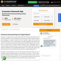 Economics Homework Help and Writing Services Online in UK