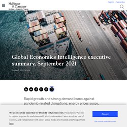 Global Economics Intelligence executive summary, September 2021