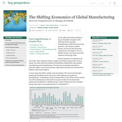 The Shifting Economics of Global Manufacturing