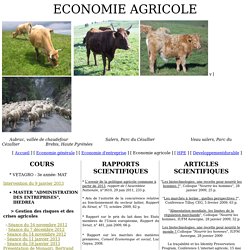 Economie agricole