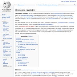 Économie circulaire wikipedia