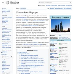 Économie de l'Espagne