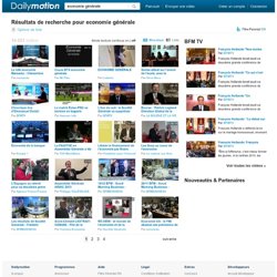 Economie générale vidéos sur Dailymotion